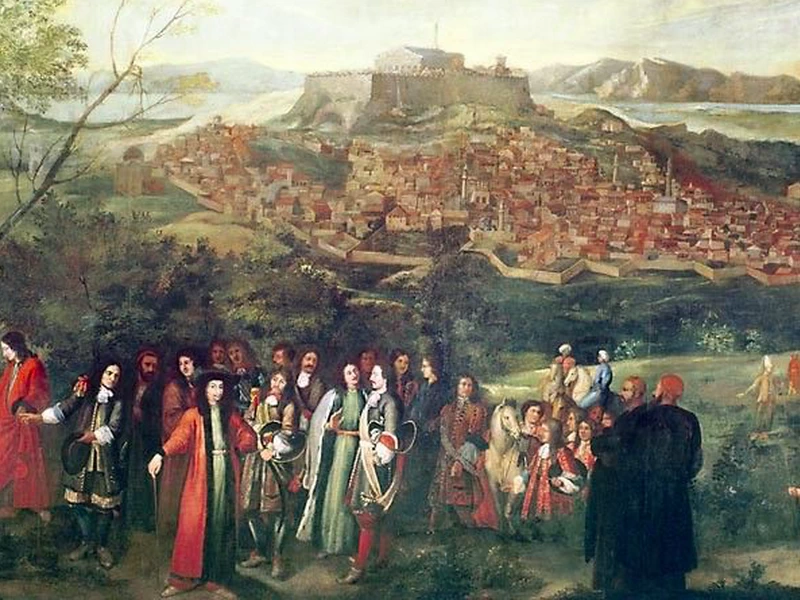 1649-Jacques Carrey - Veduta di Atene nel 1674